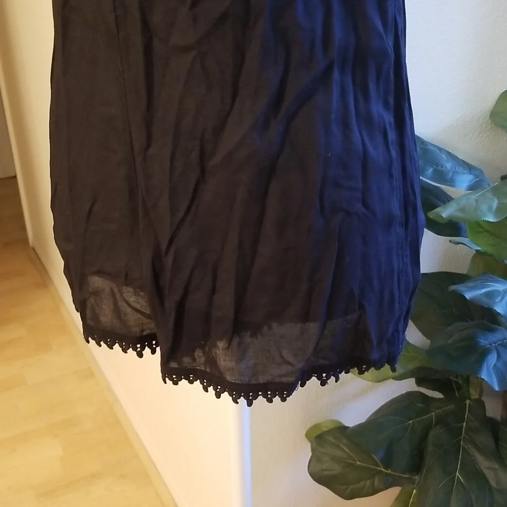 Topshop Sheer Black Top Knit V Neck Romper Sexy See Through Cheeky - Picture 2 of 12